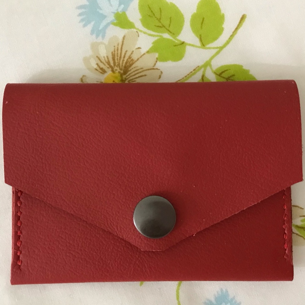 Hand Crafted Red Leather Wallet